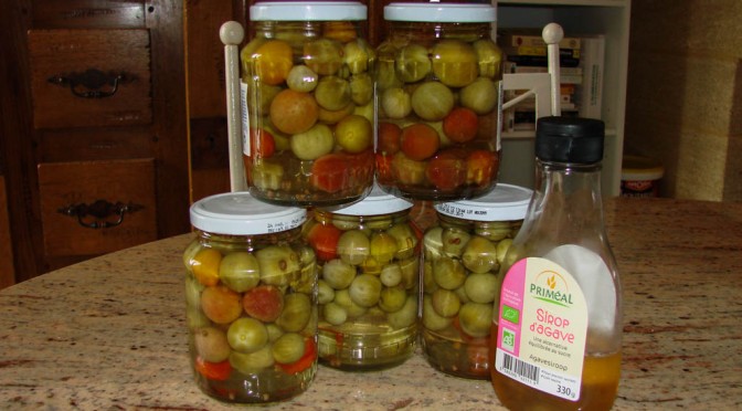 Pickles de tomates cerises vertes - DZprod Jardin - 14 septembre 2015