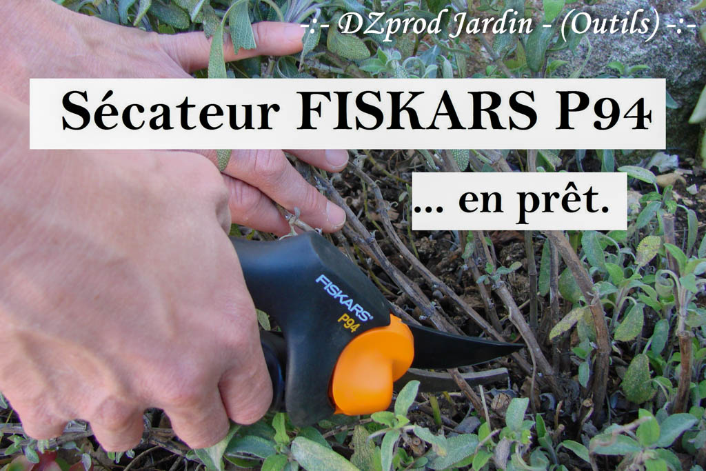 FISKARS - Sécateur de jardin à crémaillère à poignée tournante