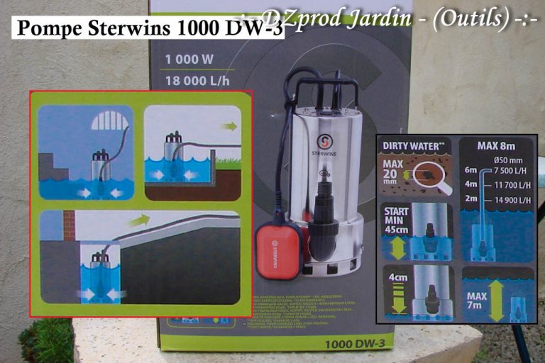 Pompe Sterwins 1000W - Les jardins de DZprod