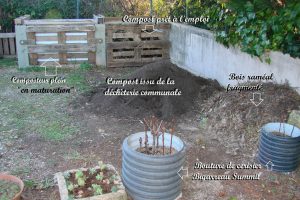 Stock de Compost et BRF Pébrier - Dzprod Jardin de quartier - 23-12-2016