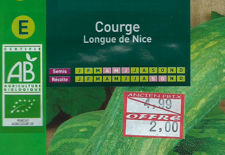 Courge Longue de Nice - Les jardins de DZprod