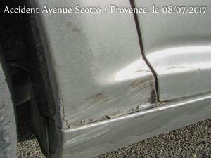 Dégats passage de roue_ Accident Scotto_Provence