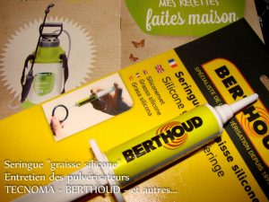 Entretien pulvérisateur - seringue silicone BERTHOUD - TECNOMA - DZprod Jardin - 27-01-2018